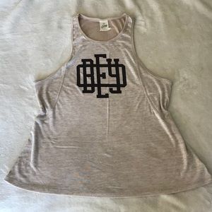 Cream Obey high neck tank